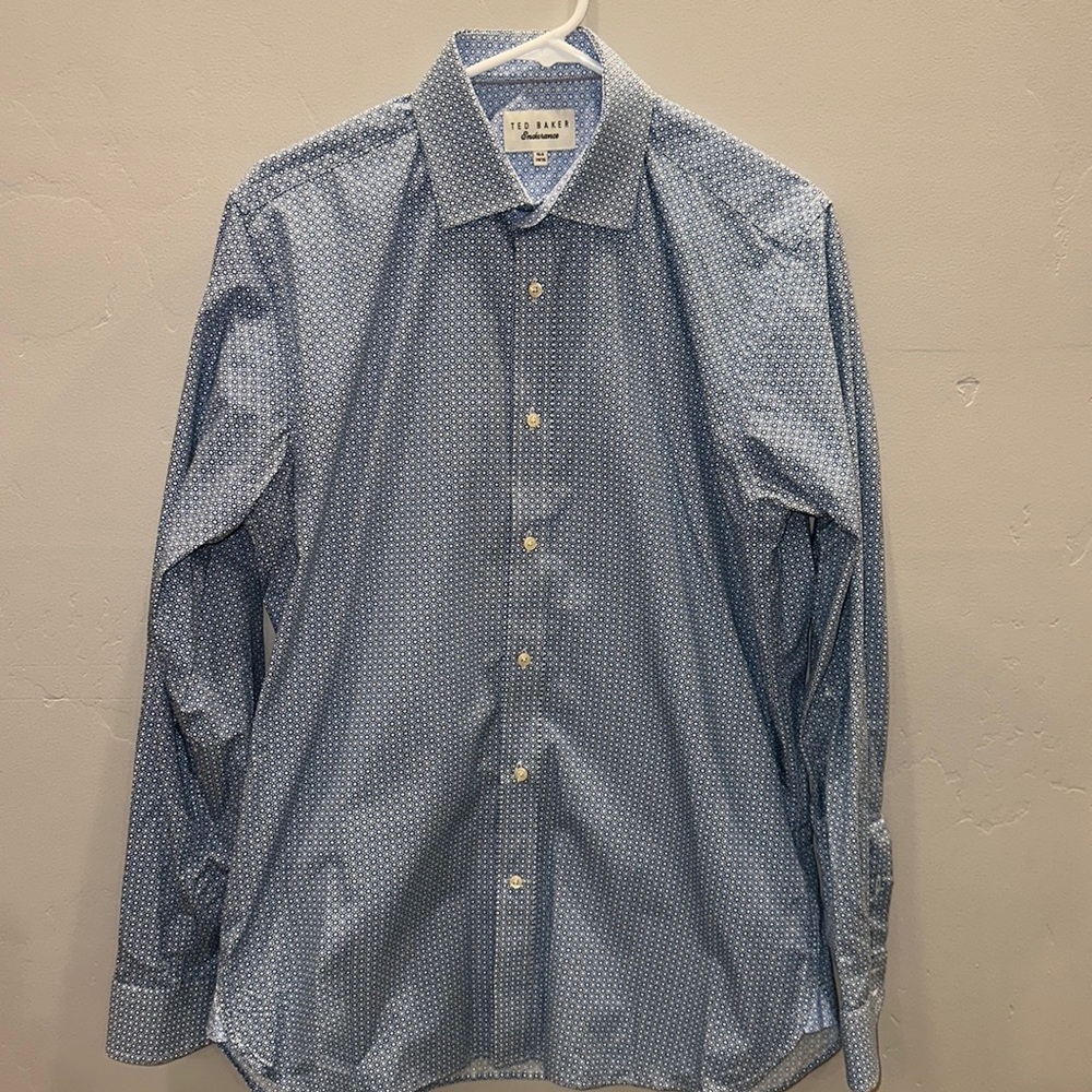 Ted Baker Endurance - Men’s Dress Shirt - Size 15.5 - Blue